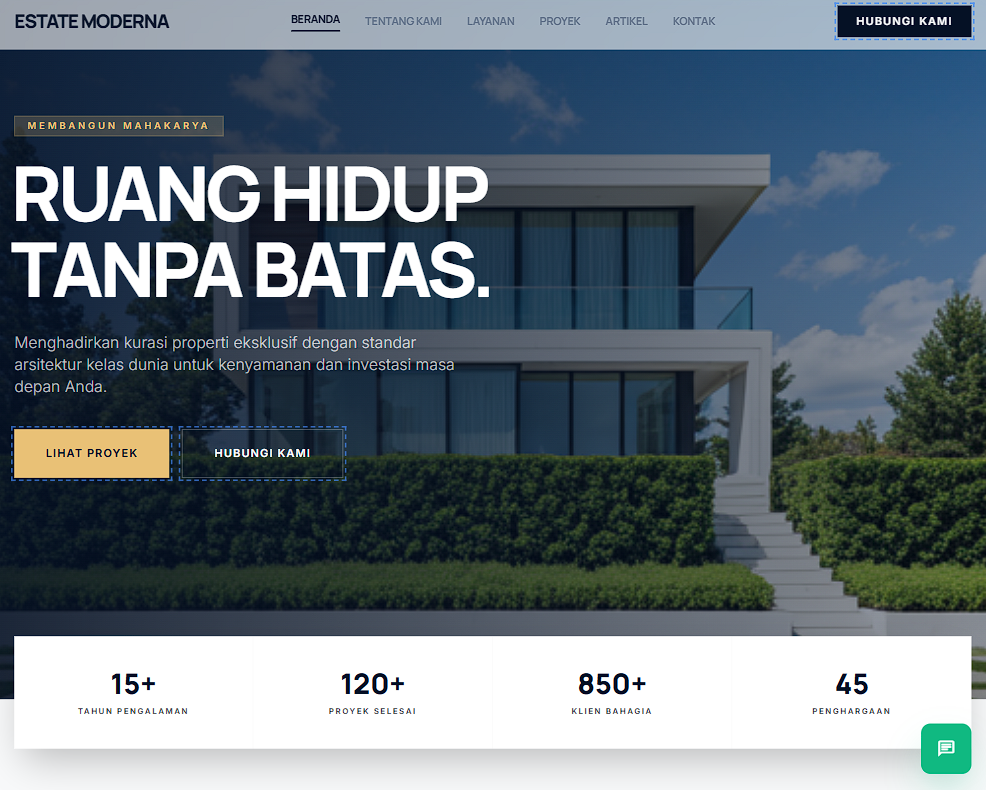 Website Listing Eksklusif - Merrfh Digital